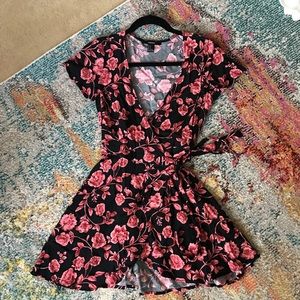 Floral wrap dress